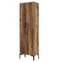 Hanah Home Berlin A Mueble Zapatero Industrial Nogal Metal 60x200x35 cm